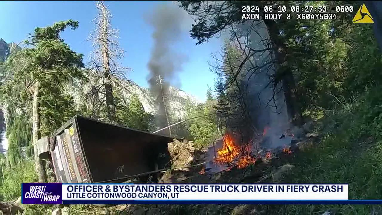 Man rescued from burning truck | West Coast Wrap