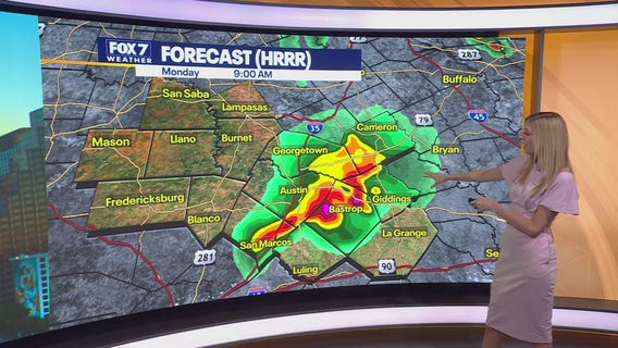 Austin weather: More rain expected on Monday