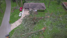 Drone video captures storm damage in Will County