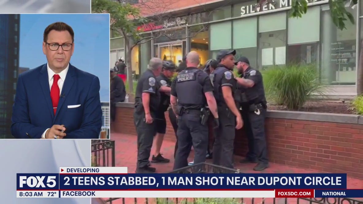 2 teens stabbed, 1 man shot near Dupont Circle
