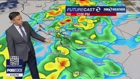 Stalled rain band finally moves south Friday