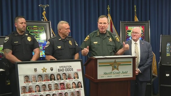 Florida Sheriff Grady Judd: 'Operation Bad Odds' leads to 28 arrests, 48 illegal gambling machines recovered