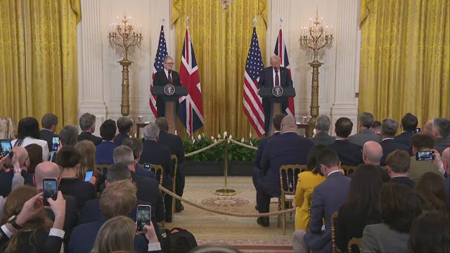 President Trump, UK Prime Minister Starmer speak at White House