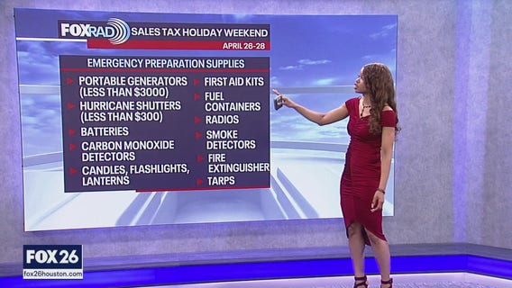 Texas' tax-free weekend for emergency supplies: What you can buy