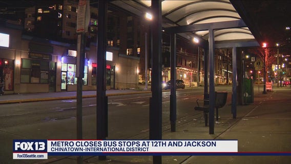 King County Metro cites 'safety issue,' suspends bus service at 12th and Jackson