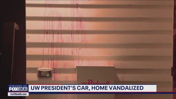 UW president's car, home vandalized