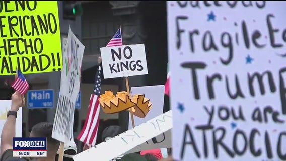 No Kings protest brings 10,000+ to Downtown Dallas