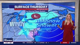 Thursday morning snow showers possible for parts of DC area