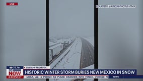 Winter storm buries New Mexico in feet of snow