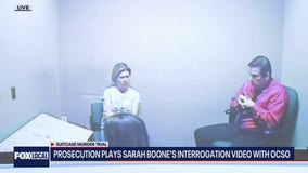 Sarah Boone handcuffed after OCSO interrogation