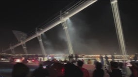 Sideshow complete with fireworks takes over Bay Bridge