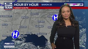 Sunday evening forecast