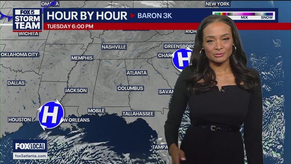 Sunday evening forecast