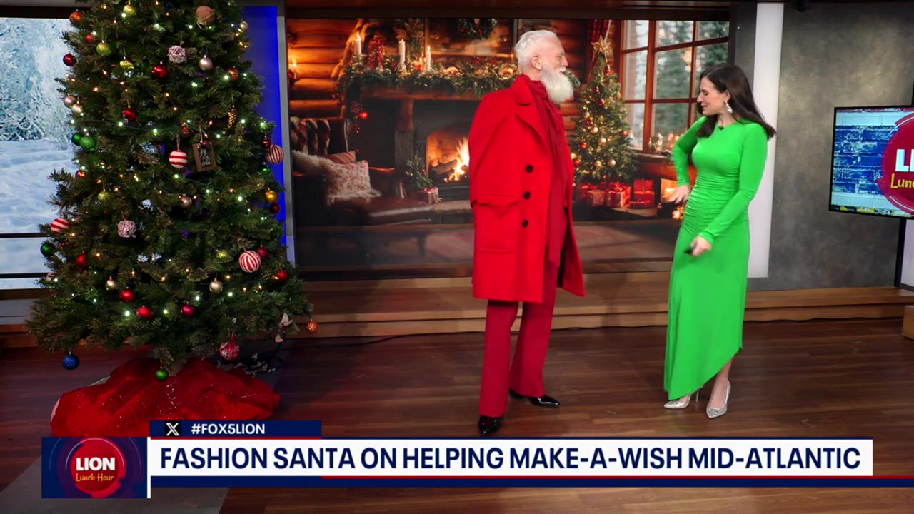 Fashion Santa brings comfort and joy to Make-A-Wish Mid-Atlantic