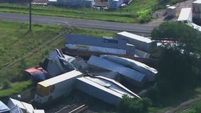 BNSF train derailed in Big Lake