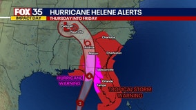 Helene expected to intensify in coming hours