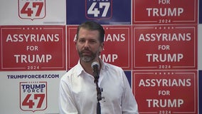 Donald Trump Jr. campaigns for his father in Phoenix