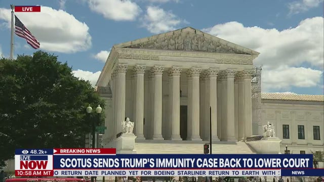Supreme Court sends Trump immunity case back to lower court
