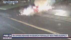 FBI offers $25k reward in search for ballot box arson suspect