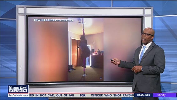 Cat's unusual workout routine