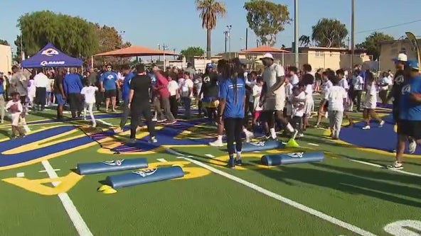 LA Rams donate football field in Watts