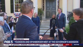 Youngkin, Spanberger meet at governor's mansion in Richmond