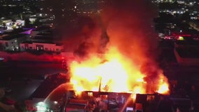 Montebello warehouse goes up in flames