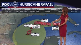 Continuing to monitor Hurricane Rafael in the Gulf of Mexico | FOX 26 Tropical Weather Update