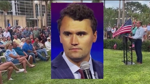 Central Florida residents mourn Charlie Kirk at Lake County vigil