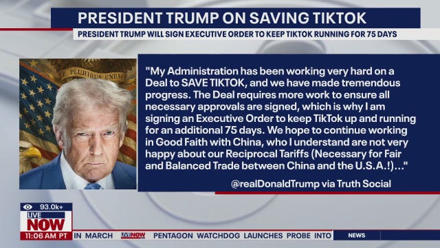 Trump extends deadline for TikTok deal