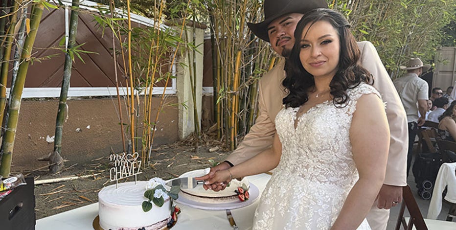 California woman gets married after lifesaving surgery to remove 40-pound tumor