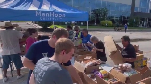 Katy churches partner to distribute relief supplies after Hurricane Beryl