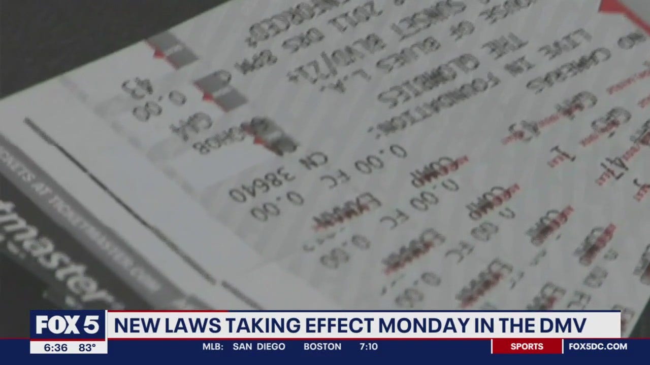 New DMV laws going into effect in July FOX 5 DC