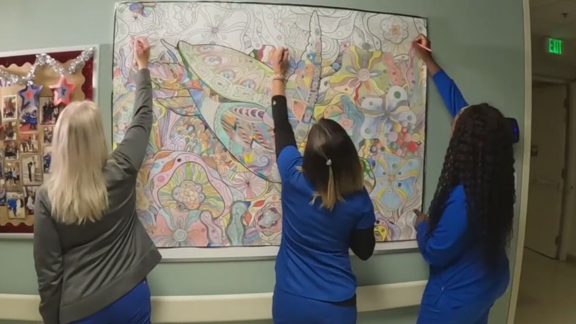 Nurses turn to coloring to improve mental health