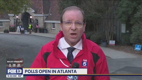 2 polling locations evacuated for bomb threat in Georgia