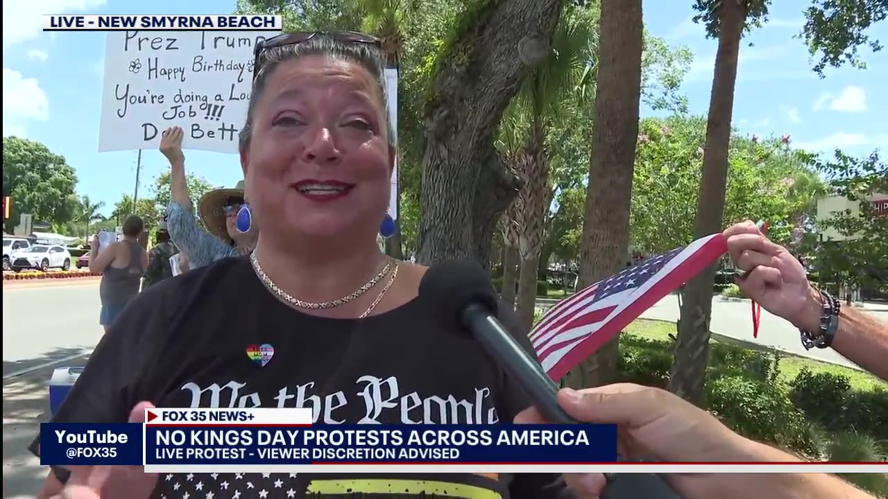 'No Kings Day' protests in New Smyrna Beach