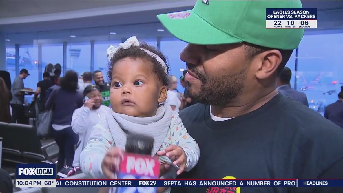 Eagles party at PHL Airport: Fans fly to see the Birds fly in Brazil