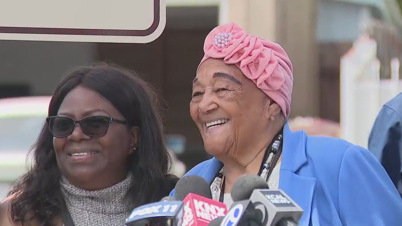 Intersection named after 'Sweet' Alice Harris | FOX 11 Los Angeles