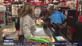 Possible significant snowfall prompts many to hit the grocery stores