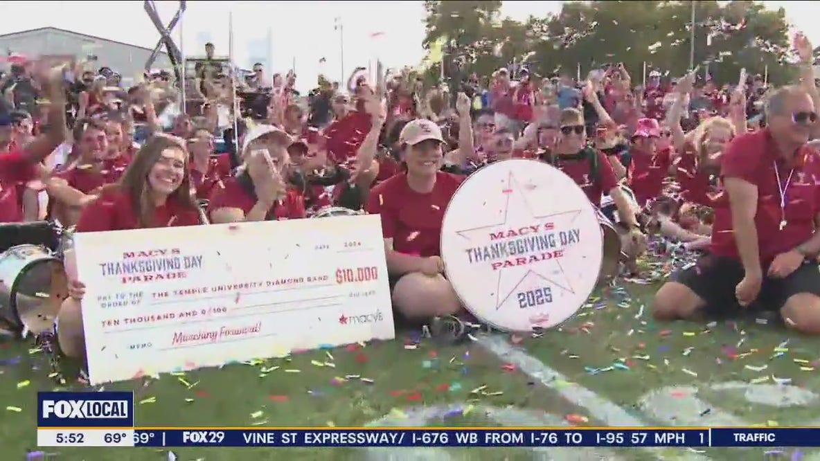 Temple marching band selected to perform in Macy's Thanksgiving Day Parade
