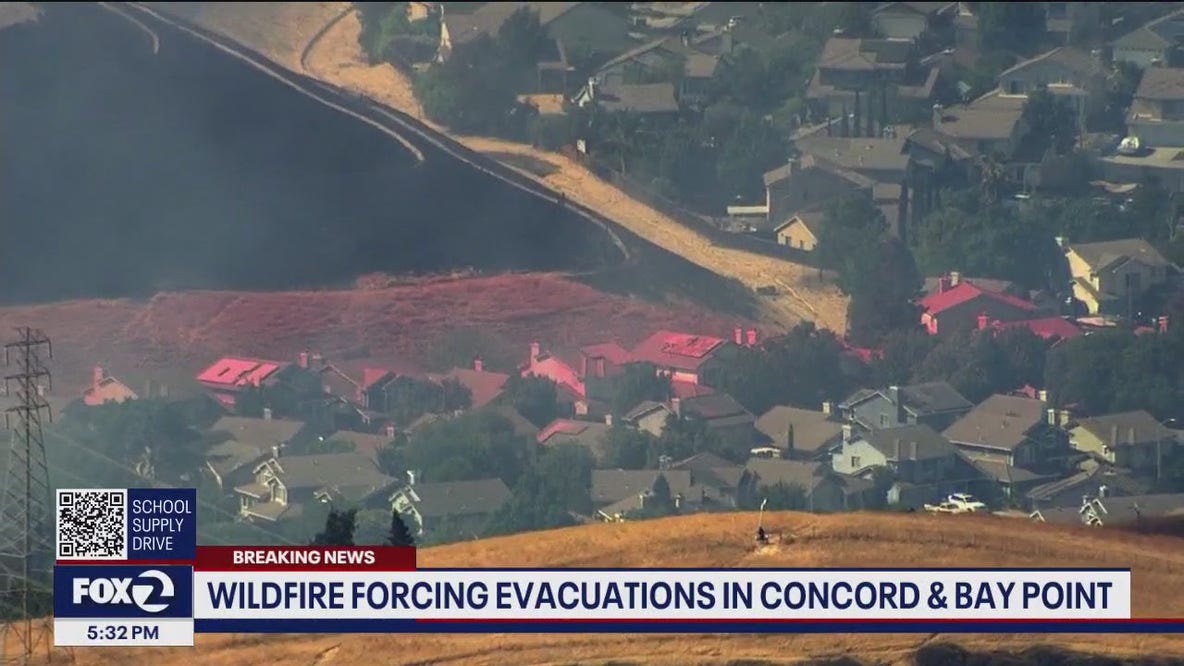 Wildfire forces evacuations in Bay Point