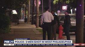 2 men shot in possible robbery-turned-shootout in West Philadelphia: police