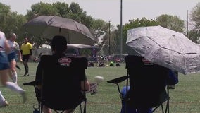 Families get creative to stay cool in the heat