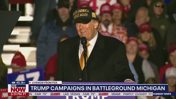 Trump leaves Michigan rallygoers waiting for 3 hours to tape Joe Rogan podcast