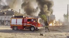 Massive Russian airstrike hits Kiev