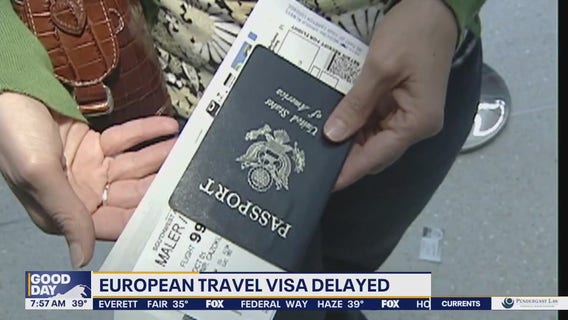 European travel visa delayed