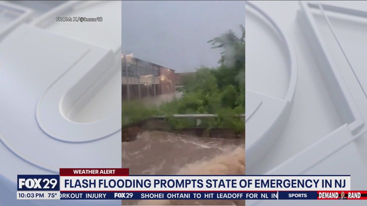 Flash flooding prompts state of emergency in New Jersey