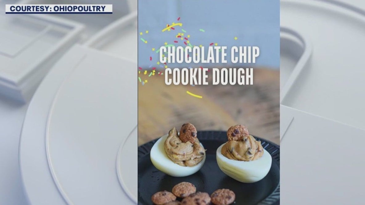 Chocolate Chip Cookie Dough Deviled Eggs