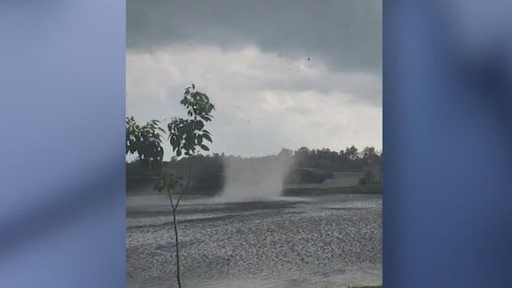 Waterspout spins through Waterford Lakes as lightning strikes nearby home