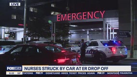 3 nurses struck by vehicle dropping off gunshot victim, 1 nurse critically injured